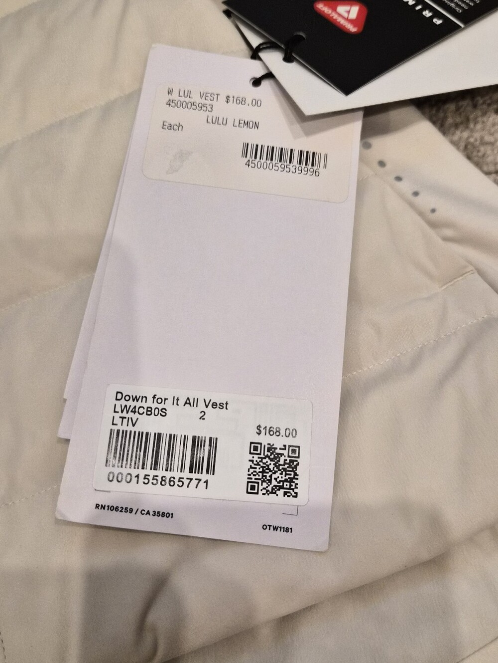 NWT - Lululemon Women's Down For It All Vest - Size 2 - Picture 6 of 7